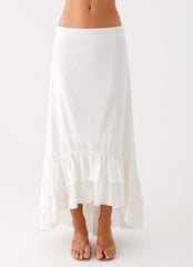 Alessandra Maxi Skirt - White