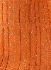 Estrella Long Sleeve Knit Mini Dress - Orange