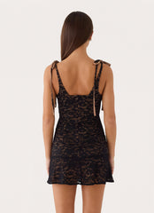 French Kiss Mini Dress - Black