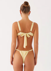 Gala Underwire Bikini Top - Yellow