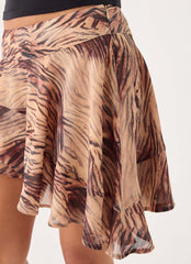 Gehrie Mini Skirt - Golden Tiger