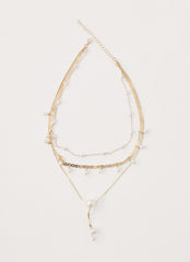 Gigi Pearl Necklace Stack - GOLD