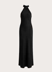 Keena Scarf Maxi Dress - Black