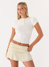 Kerrigan Knit Top - White
