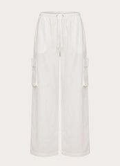 Kynzi Cargo Pants - White