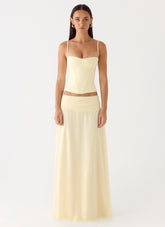 Natalya Maxi Skirt - Yellow