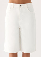 Orleans Denim Jorts - White