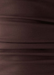 Perrie Asymmetrical Top - Chocolate