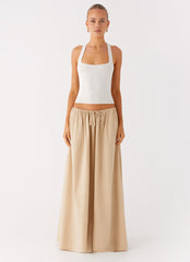 Randy Maxi Skirt - Tan