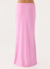 Small Moments Pleated Maxi Skirt - Pink