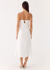 Sun Searching Midi Dress - White