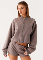 Thats Chill Bomber Jacket - Grey