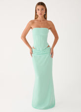 Tillie Maxi Skirt - Aqua