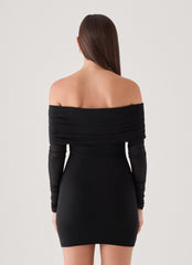 Turn Heads Mini Dress - Black