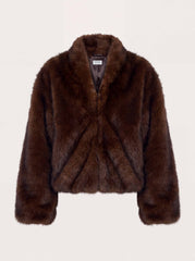 Xavier Faux Fur Jacket - Smokey Fox