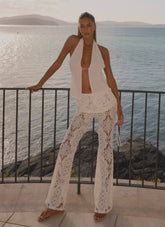 Zayabell Lace Pants - White