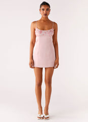 Zion Beaded Micro Mini Dress - Pink