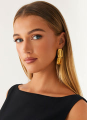 Doubled Up Earrings - Gold