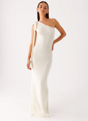 Easton Knit Maxi Dress - White