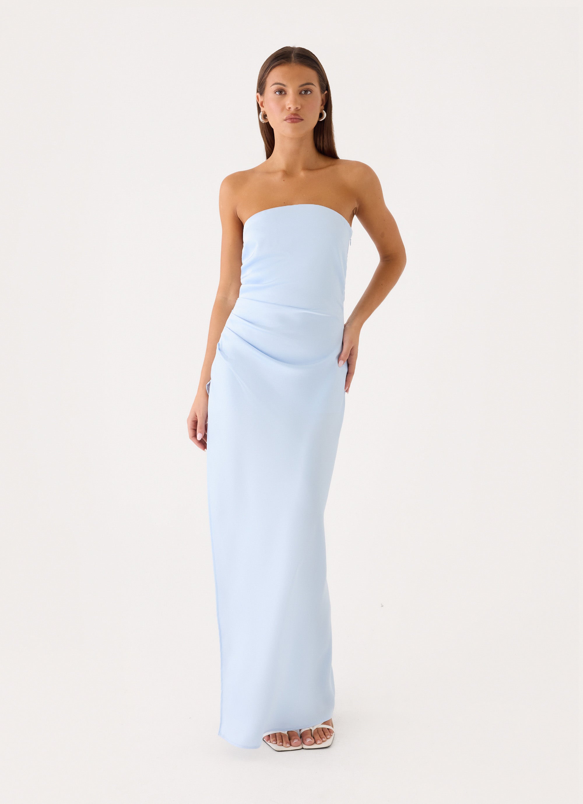 Eluna Strapless Maxi Dress - Blue