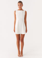 Emelie Mini Dress - White