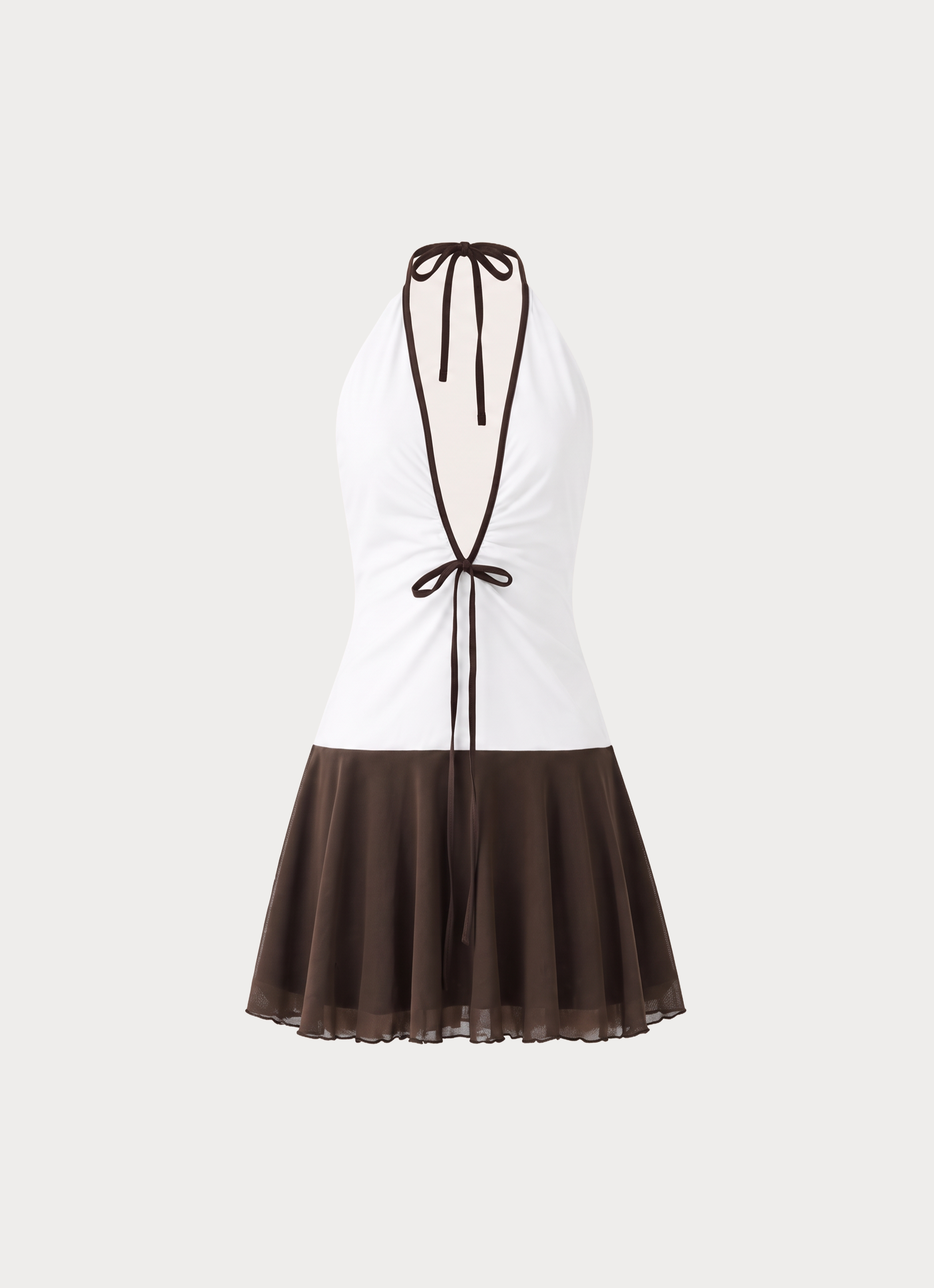 Galina Halter Mini Dress - Ivory