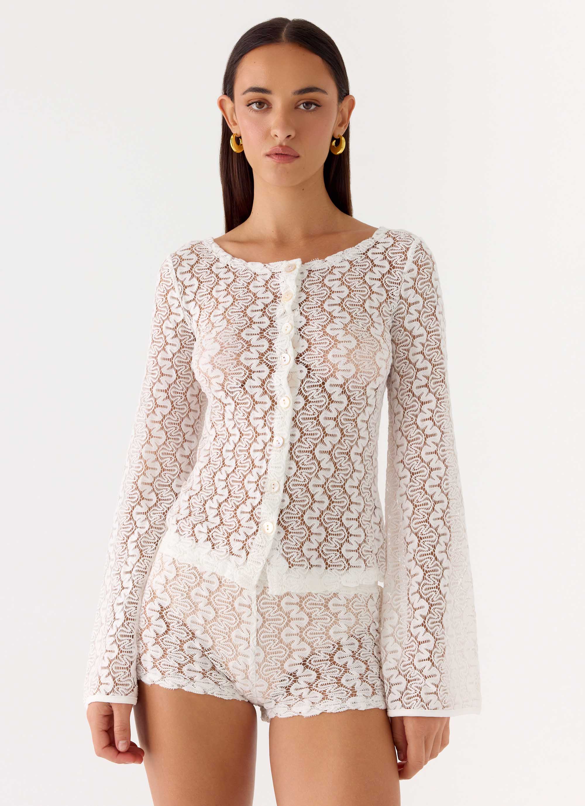 Giselle Mini Shorts - Ivory