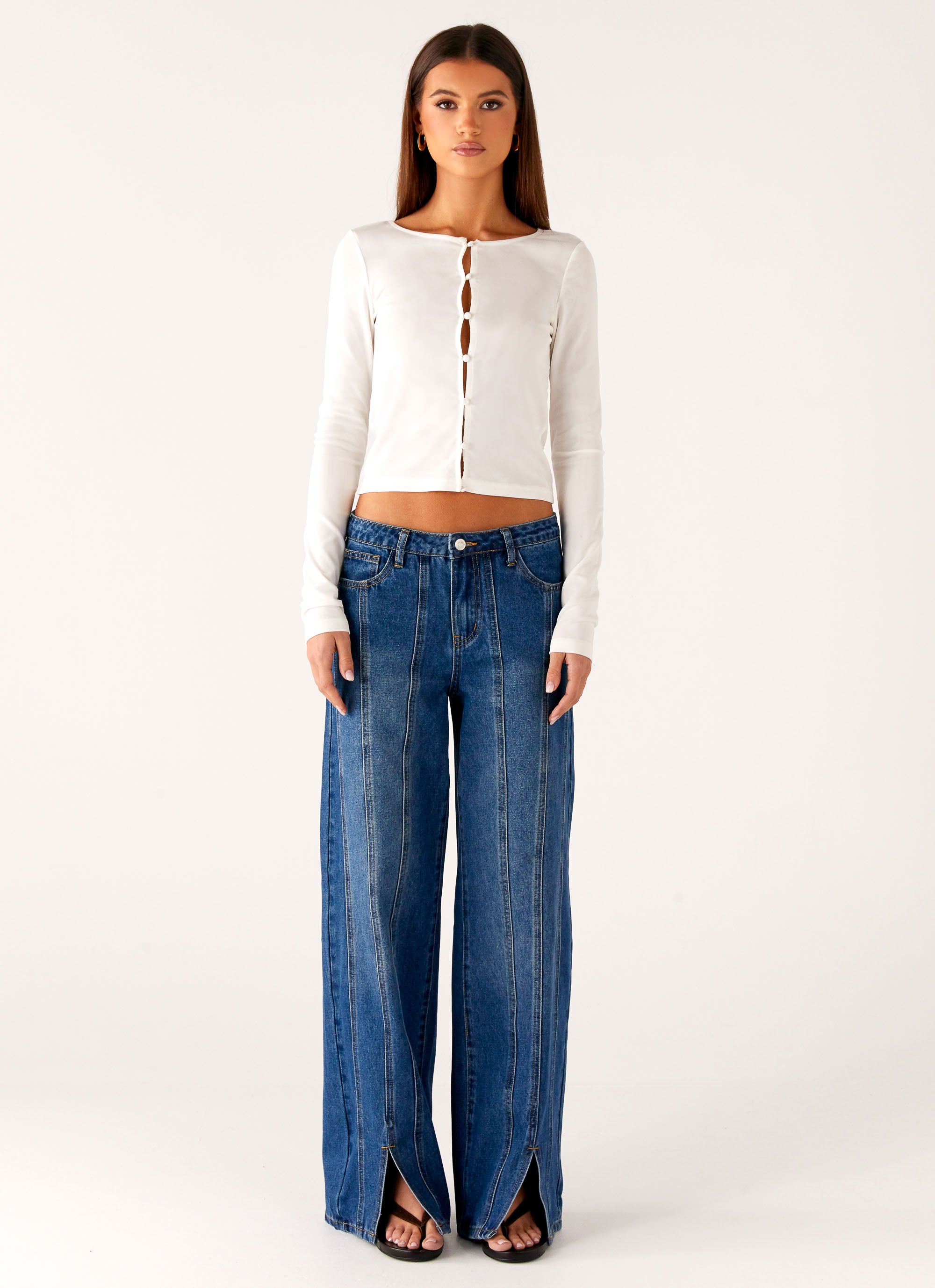 Grayson Straight Leg Jeans - Denim Blue