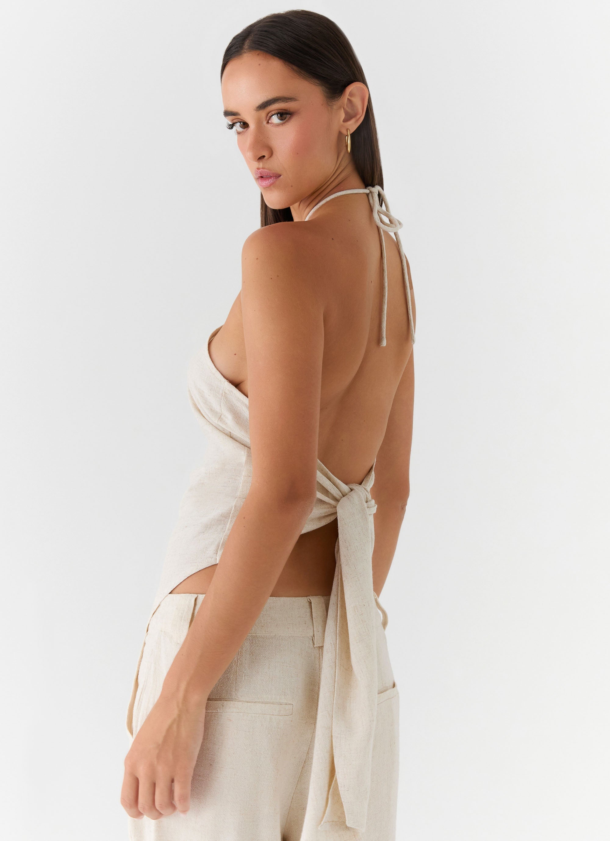 Julissa Halter Top - Oat