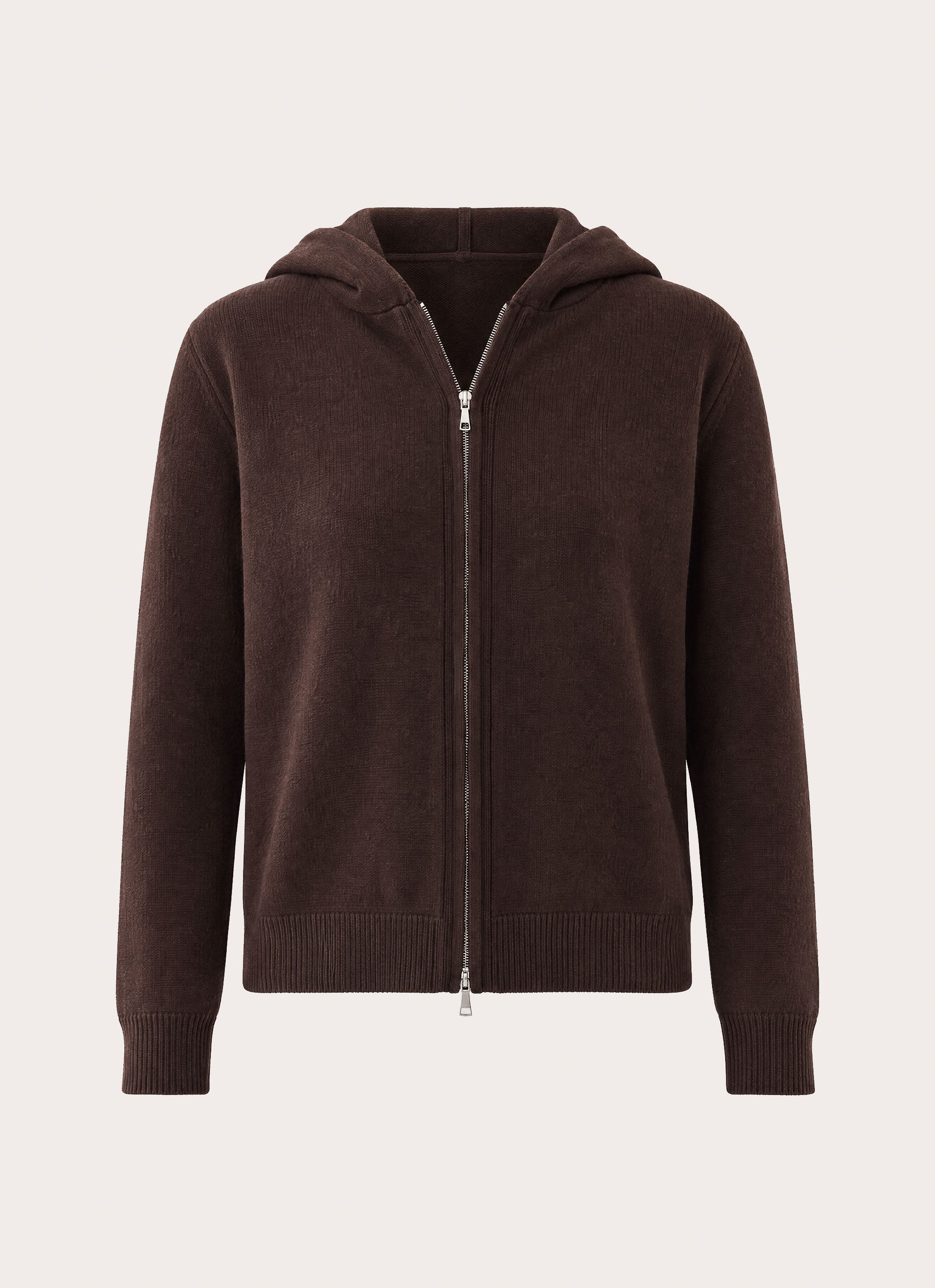 Karina Knit Zip Jumper - Brown