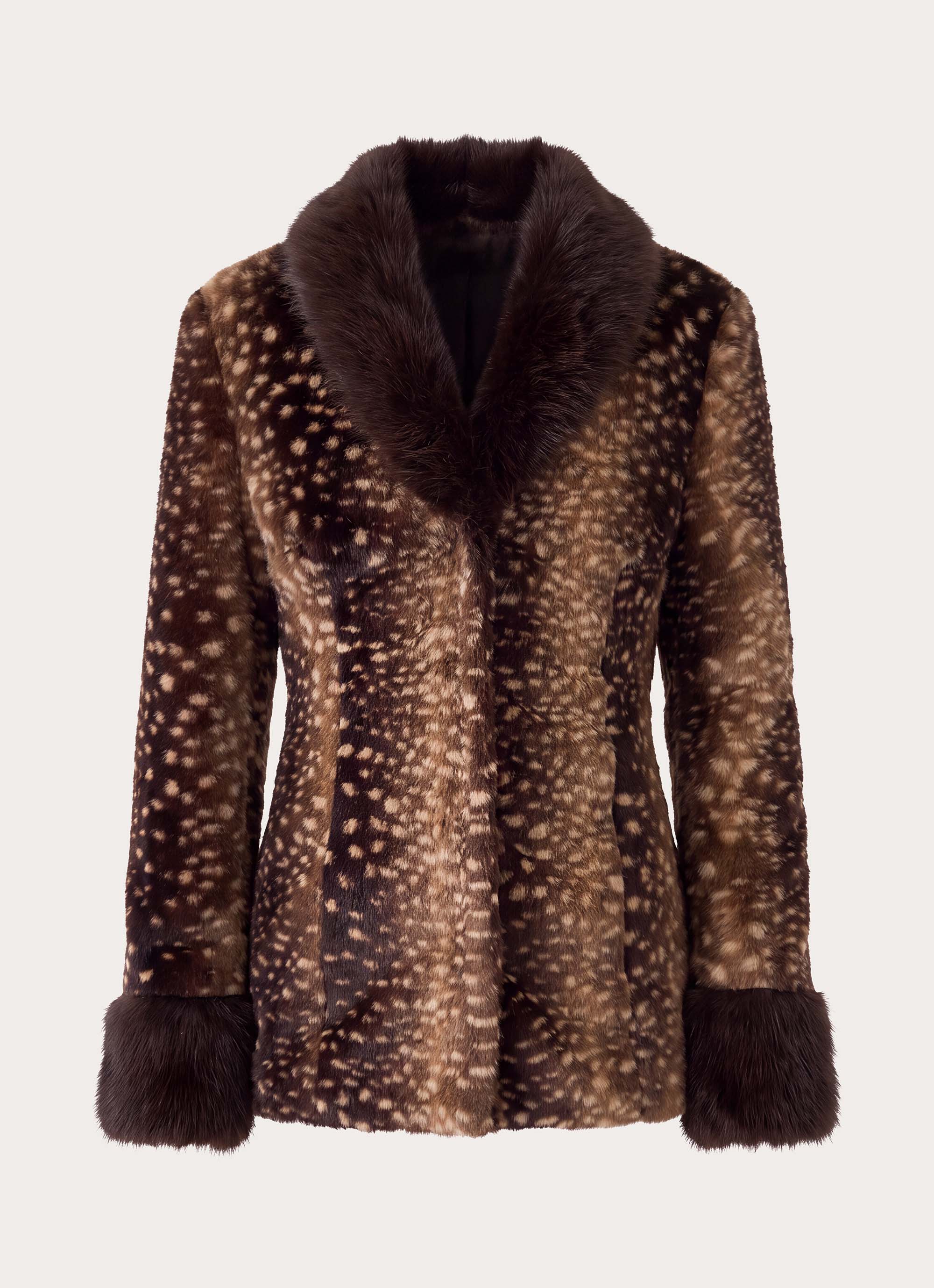 Lanaila Faux Fur Jacket - Deer