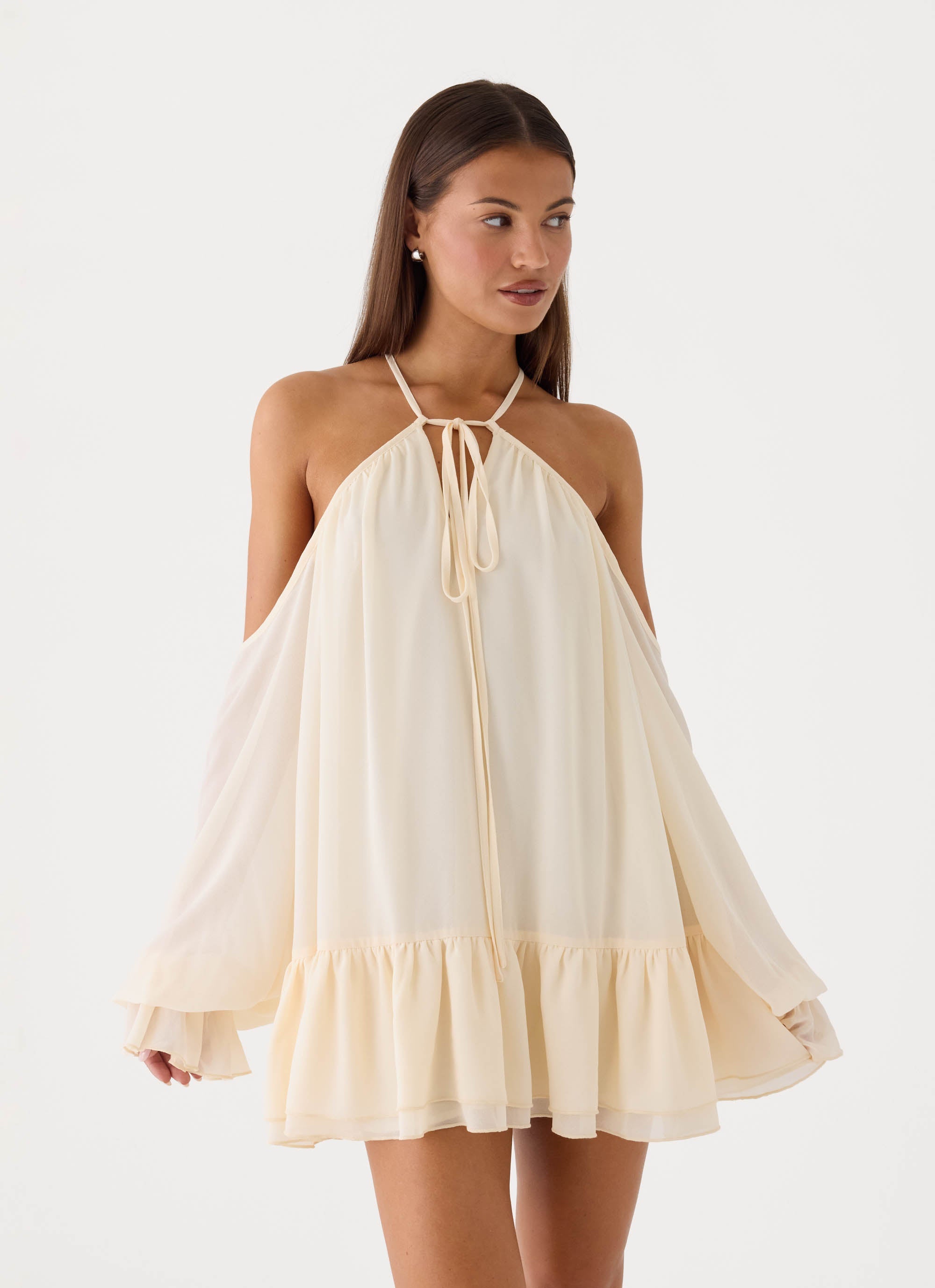 Life Is A Party Mini Dress - Butter Yellow