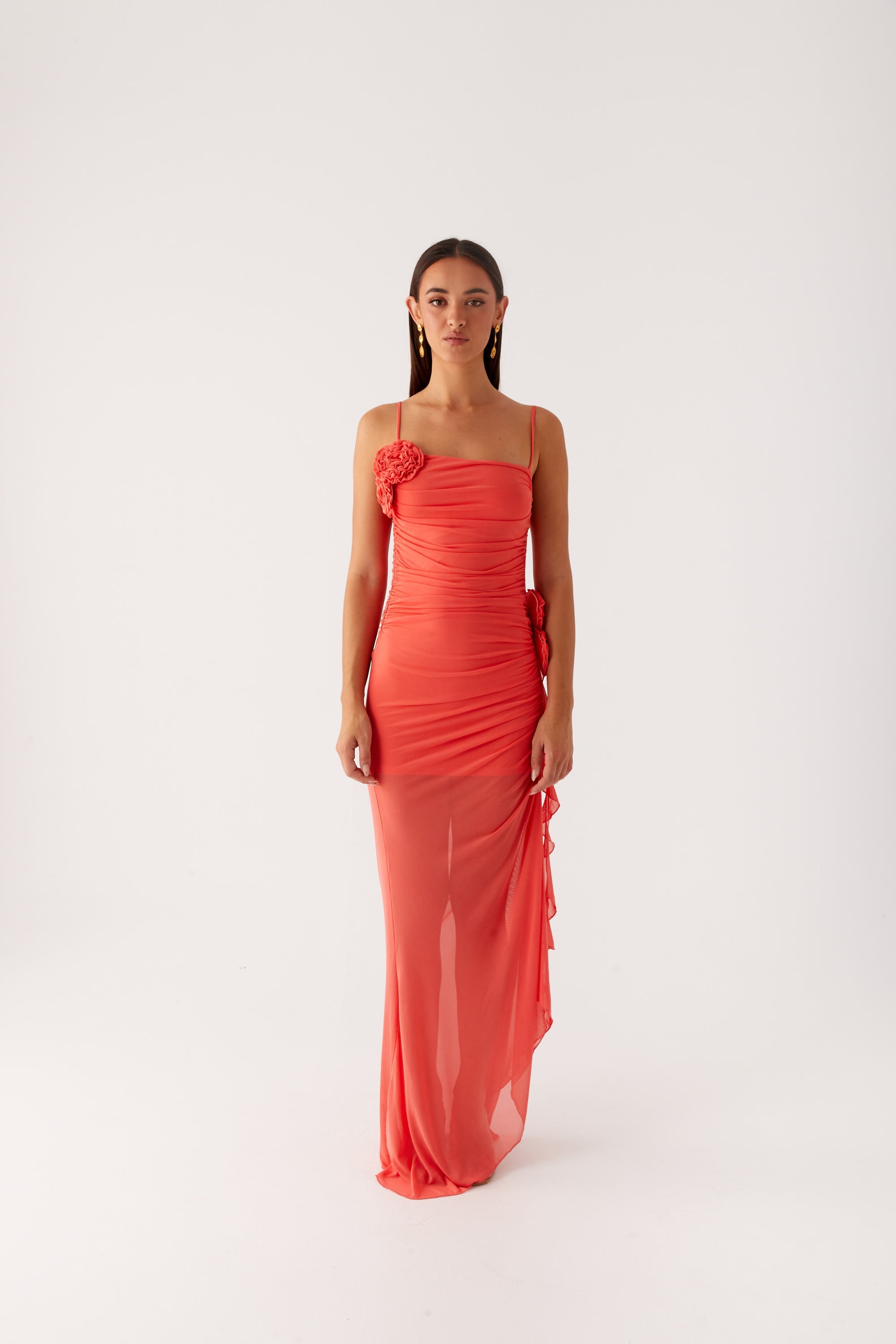 Louana Maxi Dress - Coral