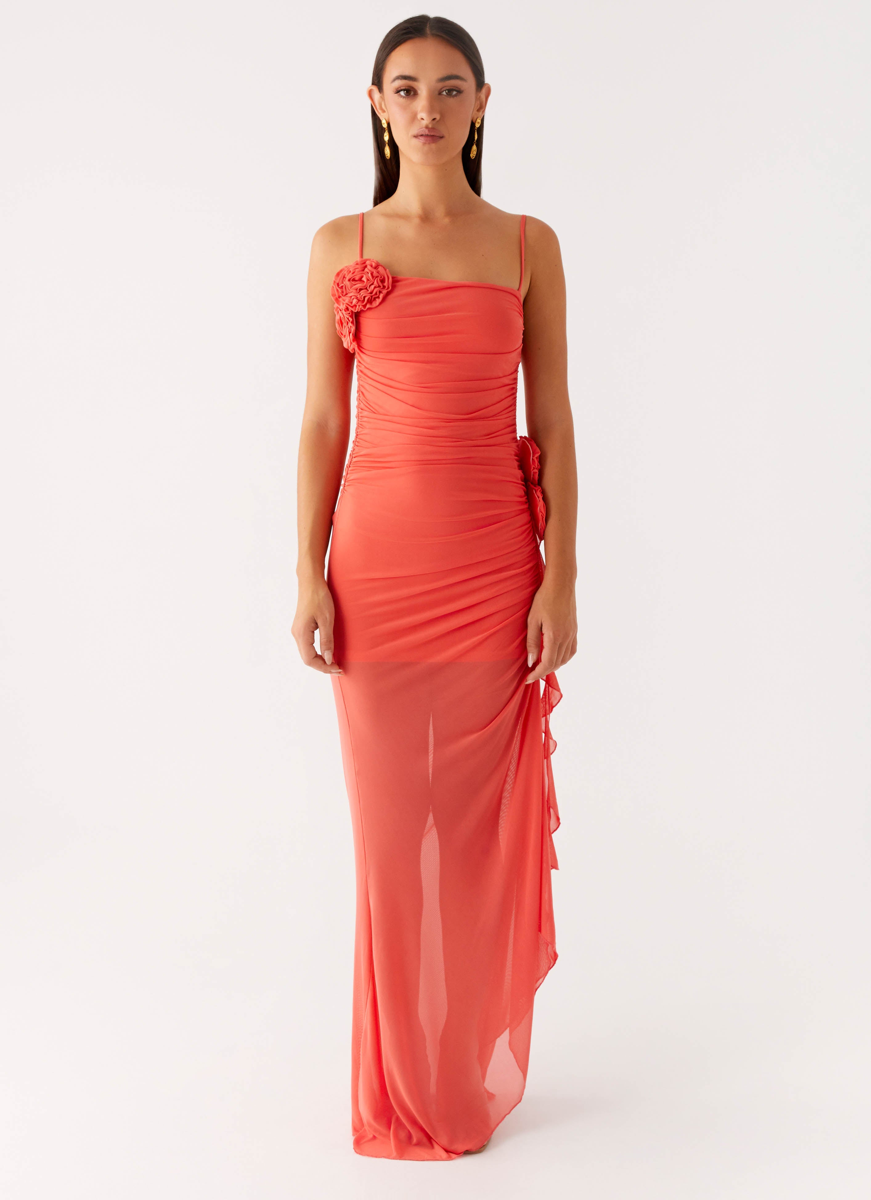 Louana Maxi Dress - Coral