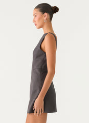 Lulita Mini Dress - Charcoal Grey