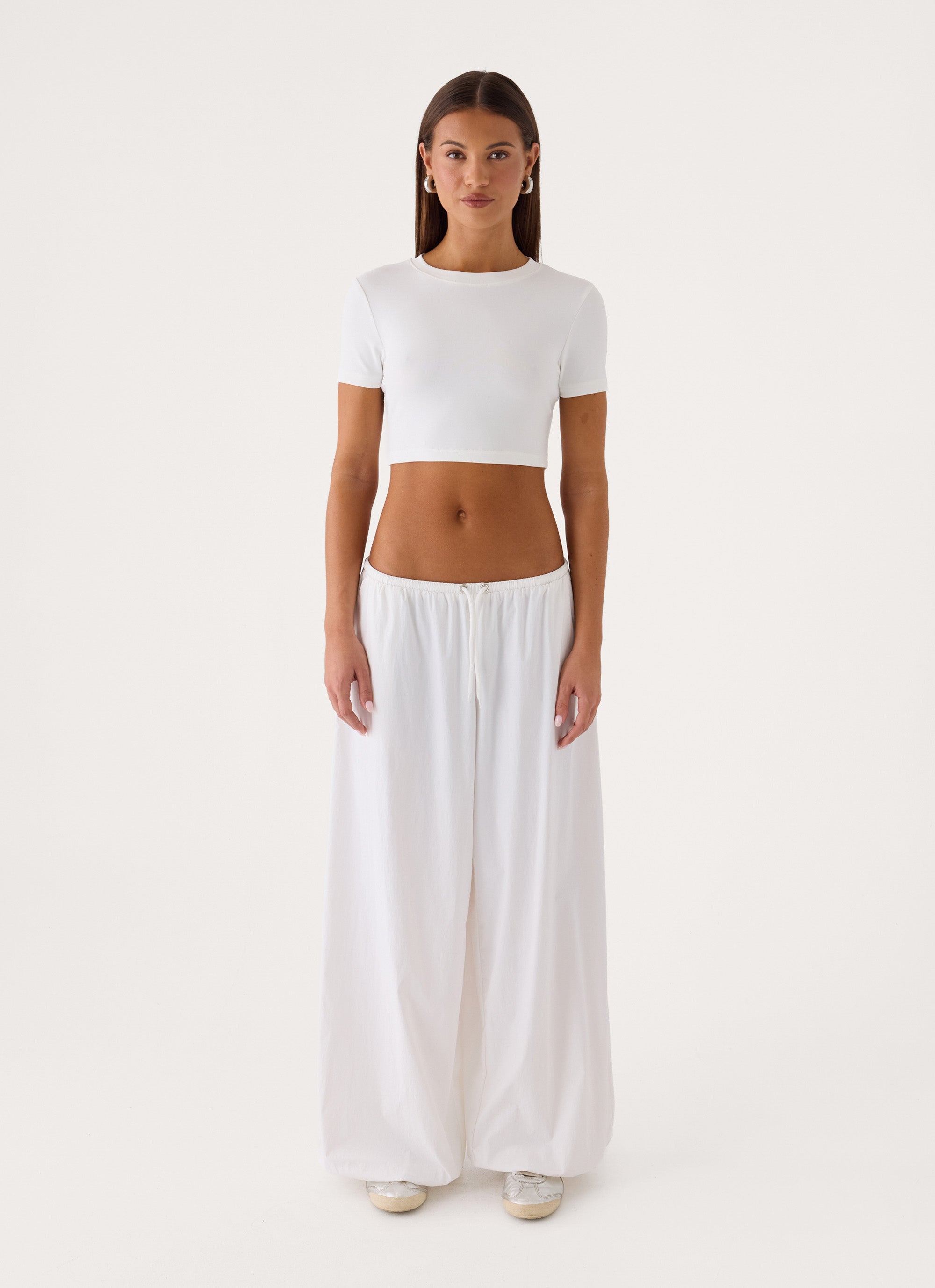 Main Character Parachute Pants - White