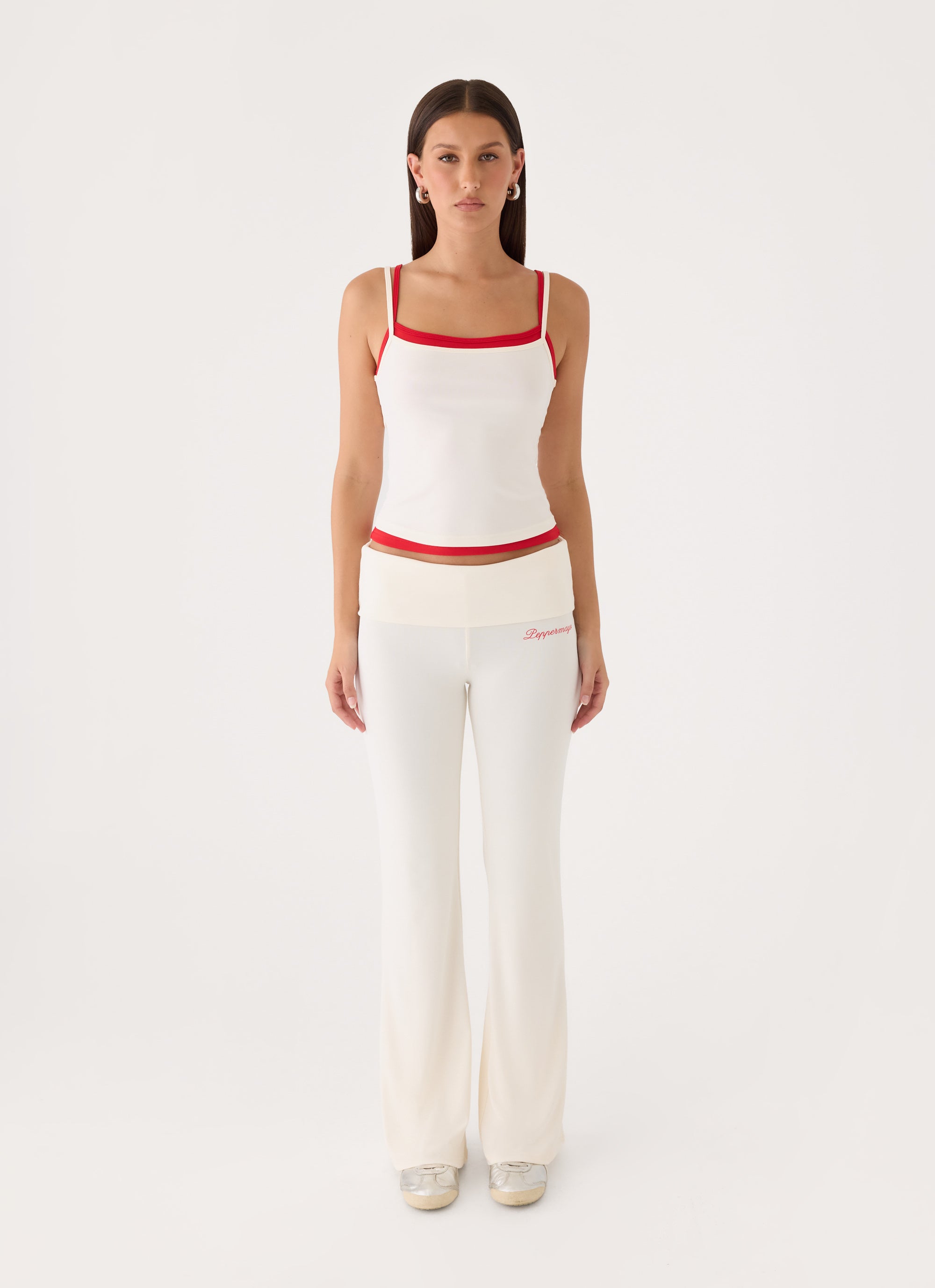 Muse Roll Waist Pants - Cream