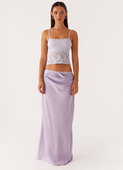 Nancy Lace Top - Lilac