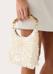 Palm Springs Shimmer Handbag - Cream