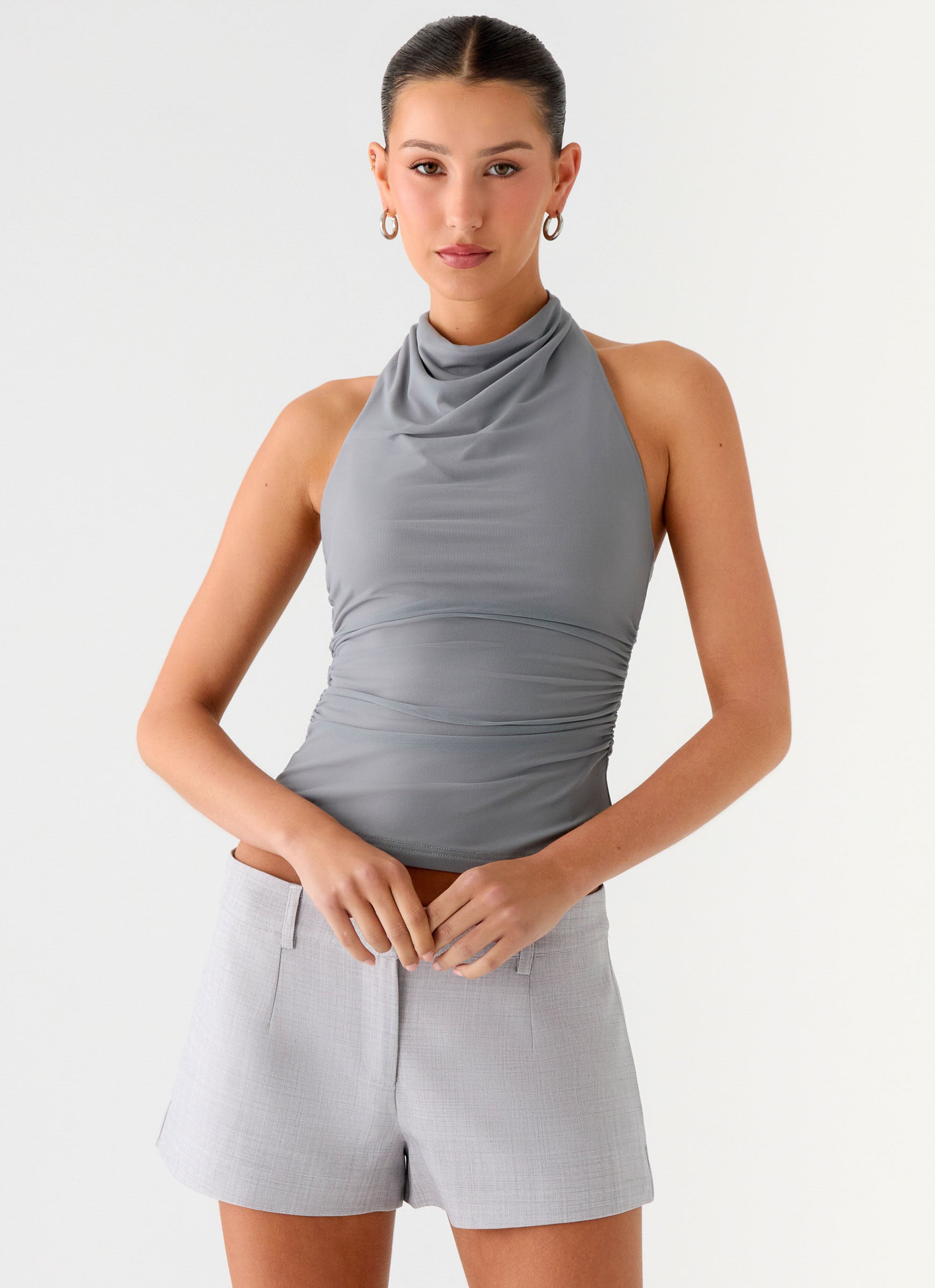 Rosana Halter Top - Grey