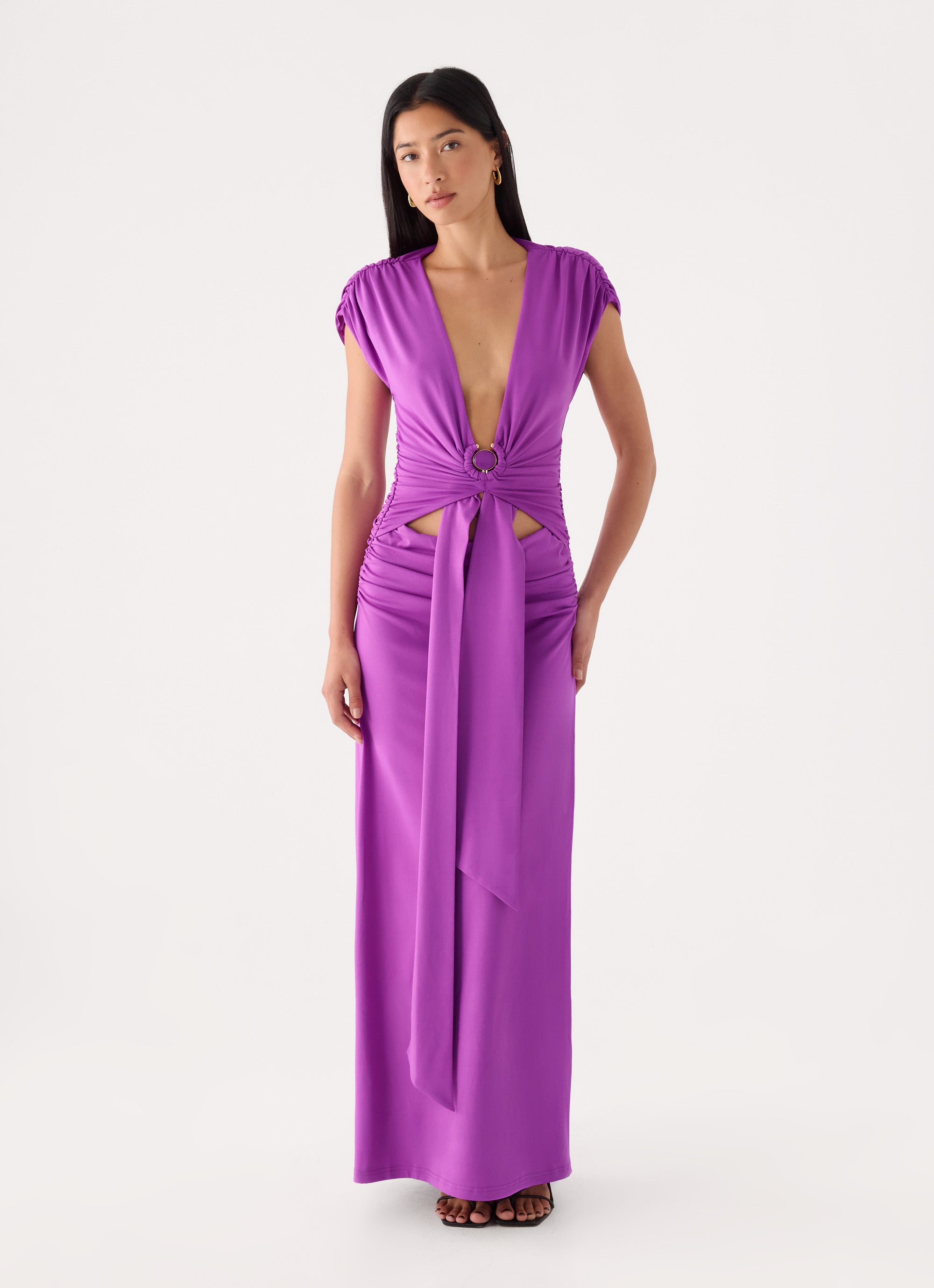 Salira Hardware Maxi Dress - Purple