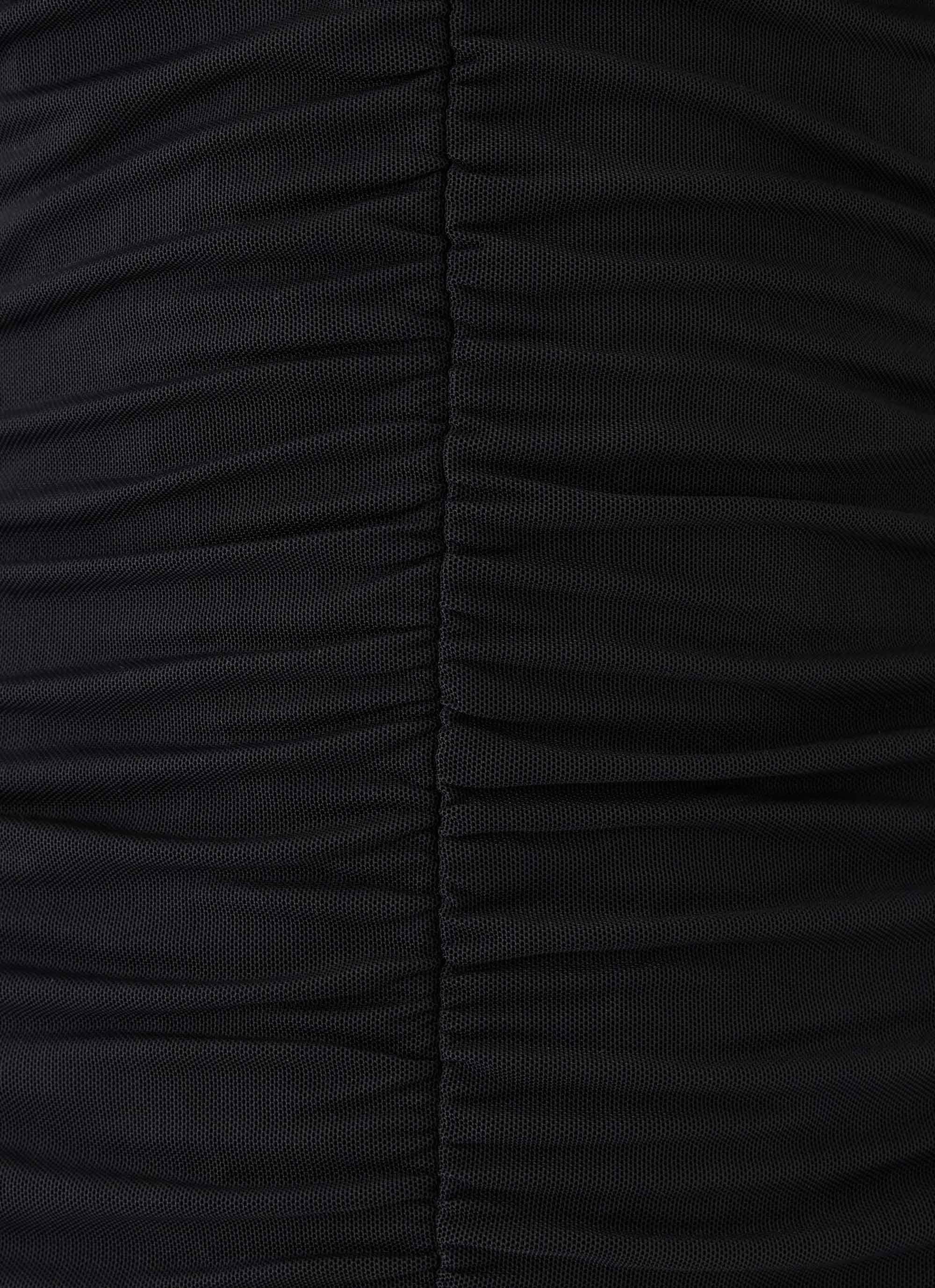 Vinese Long Sleeve Lace Mini Dress - Black