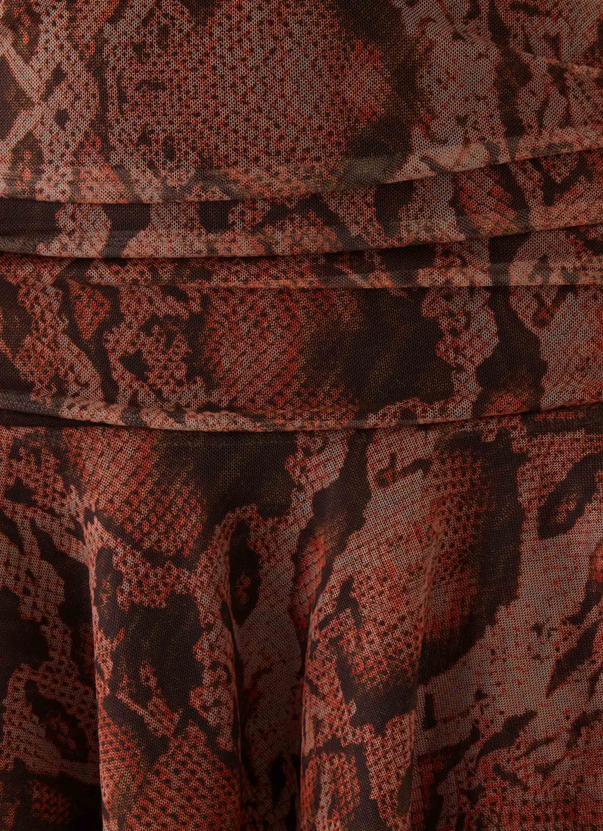 Viper Mini Dress - Snake Print